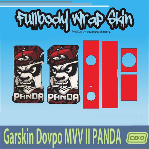 529.Sticker SKIN Garskin Dov po MVV II Panda RED PANDAA'.jpg