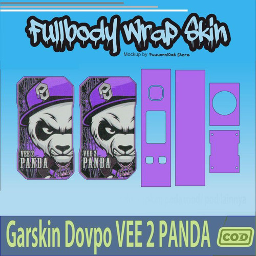 564.Sticker SKIN Garskin Dov po Vee 2 Panda PANDAA PURPLE'.jpg