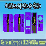 569.Sticker SKIN Garskin Dov po Vee 2 Panda PURPLE CYBER'