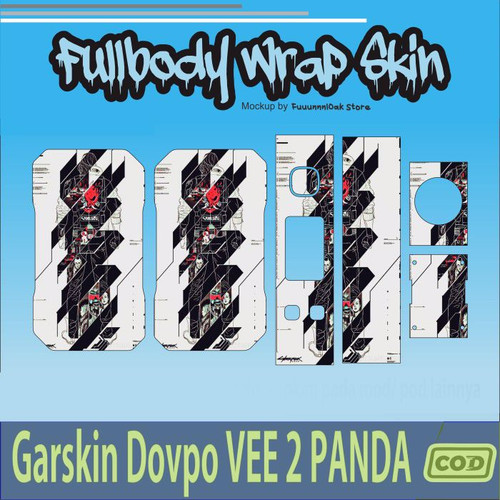 562.Sticker SKIN Garskin Dov po Vee 2 Panda WHITE CYBER'