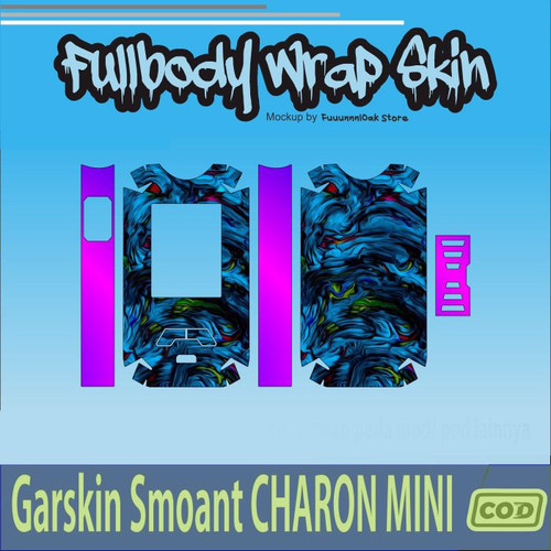 710.Skin Sticker Garskin Smo ant Charon Mini ABSTRAK BLUE'.jpg