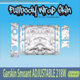 698.SKIN Sticker Garskin Smo ant Adjustable 218W WHITE MARBLE'