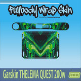 743.SKIN Sticker Garskin Thelema Quest 200w GREEN ABSTRAK'