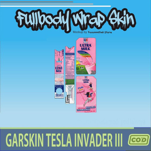 368.Sticker SKIN Garskin Tes la Invader 3 ULTRAMIL PINK'