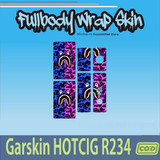 386.Sticker SKIN Garskin HC R234 PURPLE BAPPE'