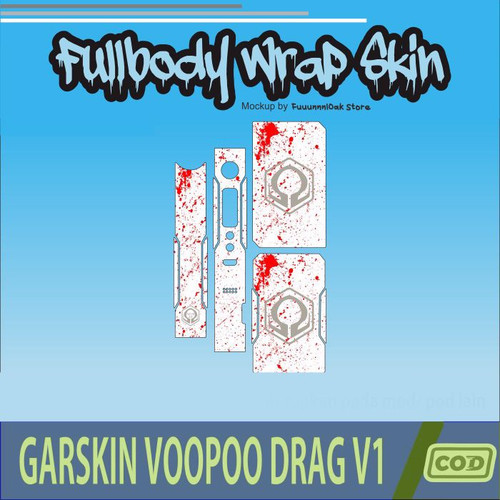 354.Sticker SKIN Garskin Voo poo Drag V1 SPLATTER WHITE'.jpg