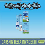 369.Sticker SKIN Garskin Tes la Invader 3 ULTRAMIL BLUE'