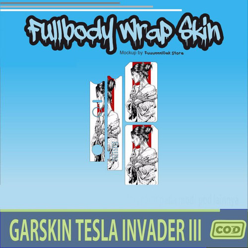 371.Sticker SKIN Garskin Tes la Invader 3 GIRL ANIME'