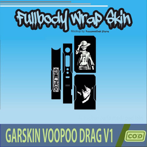 359.Sticker SKIN Garskin Voo poo Drag V1 LUFFY'.jpg