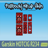 391.Sticker SKIN Garskin HC R234 RED BAPPE'