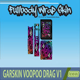 365.Sticker SKIN Garskin Voo poo Drag V1 PURPLE ORNAMEN'