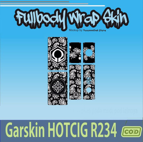 387.Sticker SKIN Garskin HC R234 ARTIS BLACK'