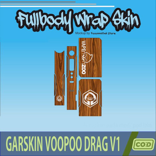 366.Sticker SKIN Garskin Voo poo Drag V1 WOOD HEX'.jpg