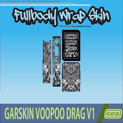 353.Sticker SKIN Garskin Voo poo Drag V1 SILVER BARONG'.jpg