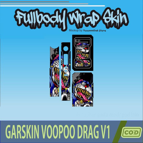 358.Sticker SKIN Garskin Voo poo Drag V1 ZOMBIE DORAEMON'.jpg