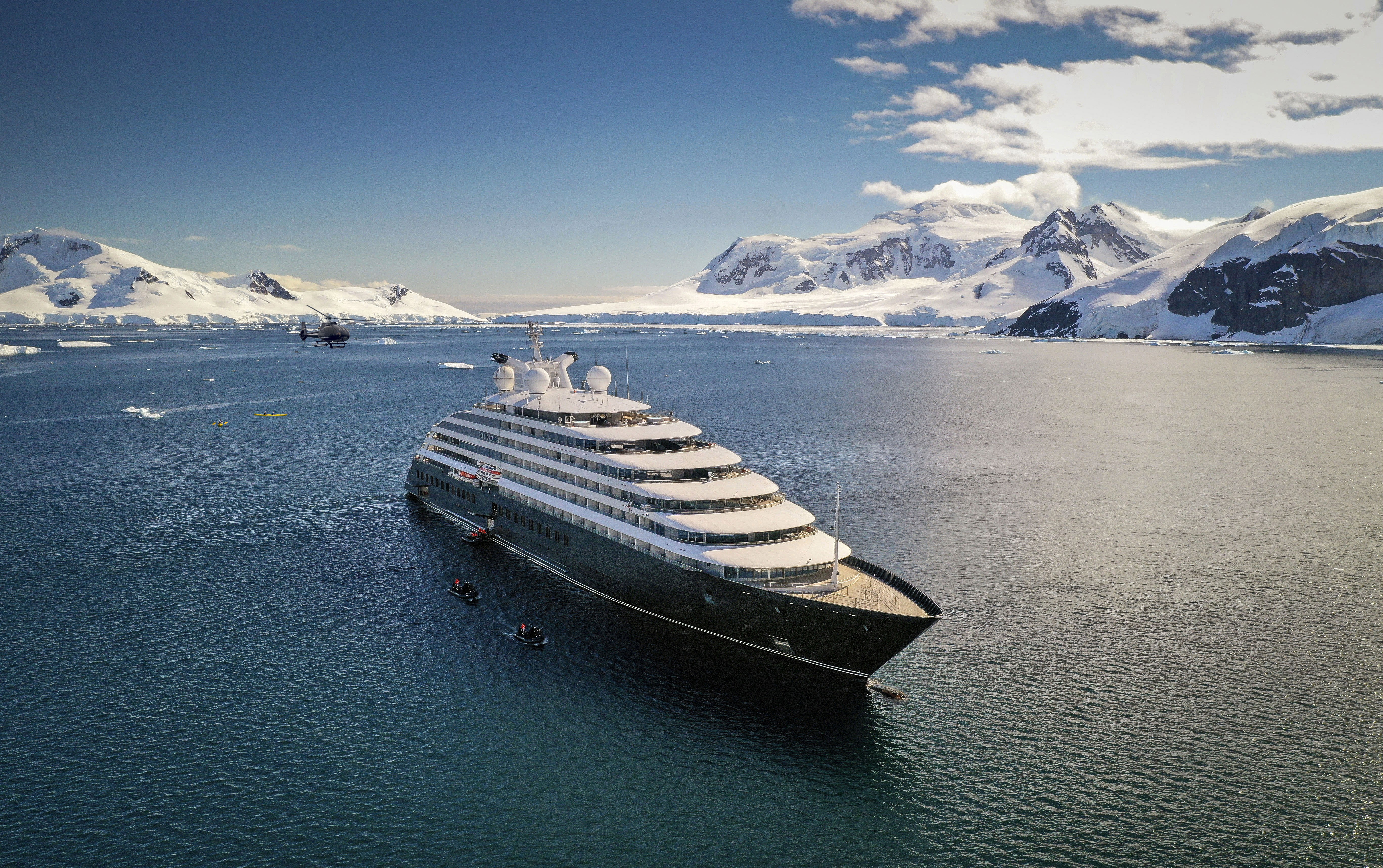 Scenic Eclipse Antarctic Pensisula Exterior 1 Sam Reynolds heli