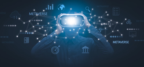 metaverse with business concept man using computer touch virtual globe with financial icons future t.jpg