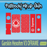 889.SKIN Sticker Garskin Hex ohm Oframe RED SUPREME'
