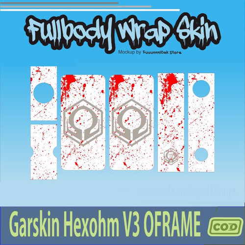 894.SKIN Sticker Garskin Hex ohm Oframe SPLATTER WHITE'.jpg