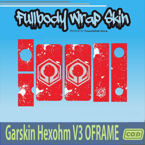 896.SKIN Sticker Garskin Hex ohm Oframe SPLATTER RED'.jpg
