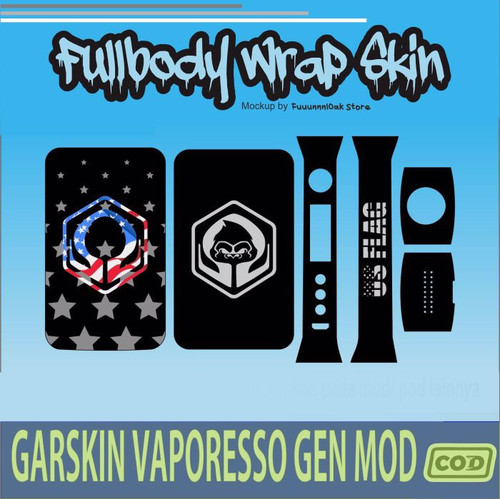 1015.Garskin Vaporesso Gen HEXOHM US FLAG'.jpg