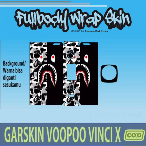 986.Garskin Vinci X BAPE BLACK WHIT'.jpg