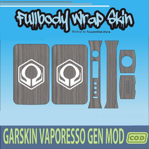 1027.Garskin Vaporesso Gen GREY HEXOHM'.jpg