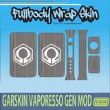 1027.Garskin Vaporesso Gen GREY HEXOHM'