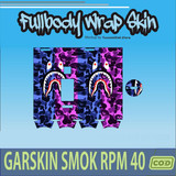 1073.Garskin Smok Rpm 40 BAPE BLUE PURPL'