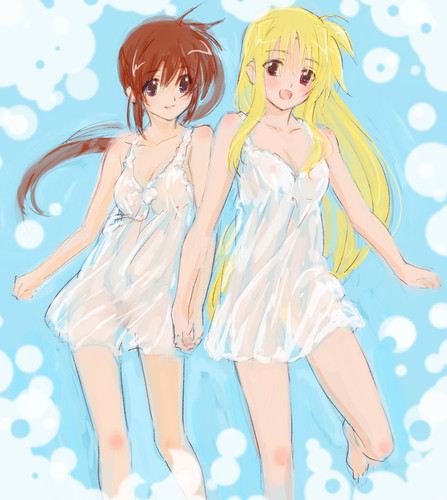  fate testarossa and takamachi nanoha lyrical nanoha and 1 more drawn by tokoharu 9c497fca8bbd19ac02.jpg