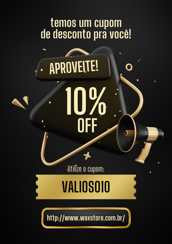 Cupom de desconto aproveita promoção moderno preto e dourado (1).png