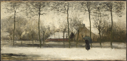 Maris, Willem Зимний пейзаж, 1875, 48 cm x 100 cm, Холст, масло