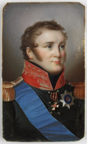 Bossi, Domenico Александр I (1777 1825), император России, 1815, 7,4 cm х 4,5 cm, Миниатюра на слоно