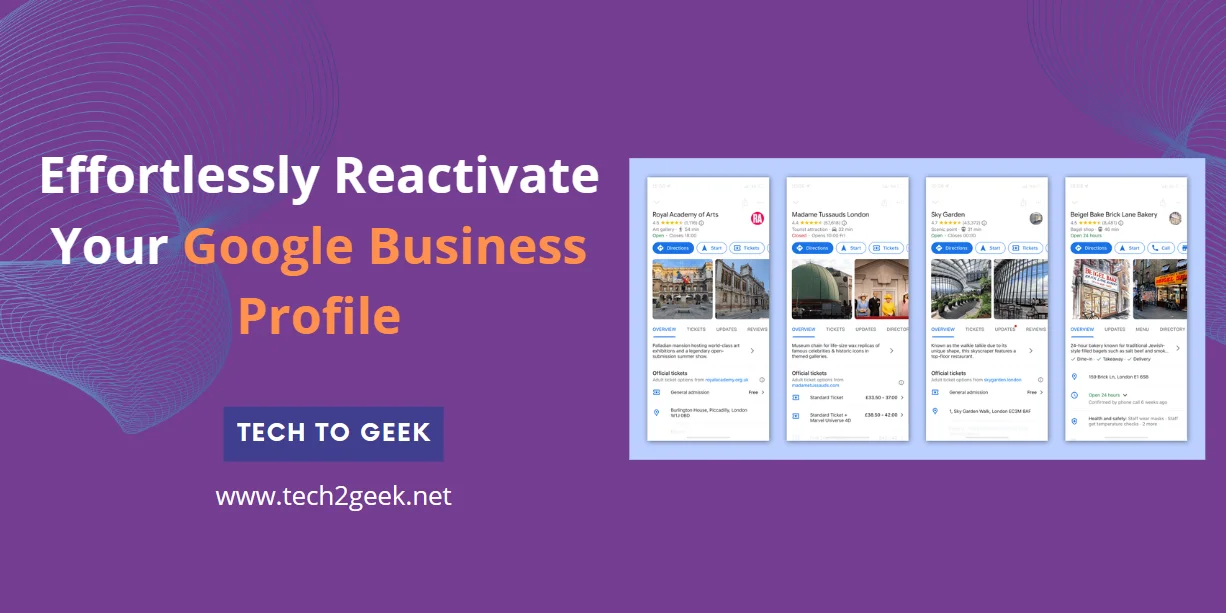 Effortlessly Reactivate Your Google Business Profile