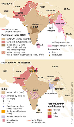 Post-British Indian Subcontinent from 1947 Partition to the Present.jpg