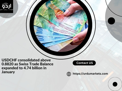 USDCHF consolidated above 0.8820 as Swiss Trade Balance expanded to 4.74 billion in January.jpg