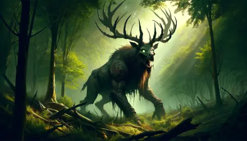 DALL·E 2024 03 02 21.29.39 Create a concept art image for a dark comic book, featuring a 'troll' dee.webp