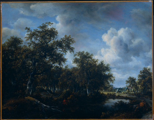 Hobbema, Meindert Пейзаж с рыболовом, 1664, 82,6 cm х 106,6 cm, Холст, масло
