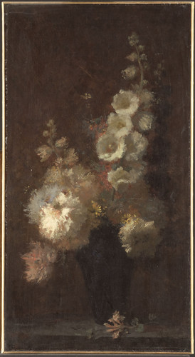Jouve, Auguste Натюрморт с цветами, 1877, 116 cm x 64 cm, Холст, масло
