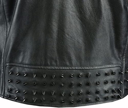 Black Studded Jacket Punk Leather Jacket Motorbike Punk Rock Emo Ghotic Rocker 2.jpg