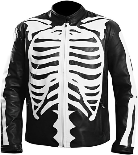 Mens Skeleton Bones Leather Jacket Halloween Cosplay Zombie Biker Real Leather Jacket 1.jpg