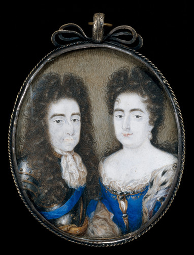 Hoadly, Peter Willem III (1650 1702), принц Оранский и король Англии с 1689 года со своей женой Mari