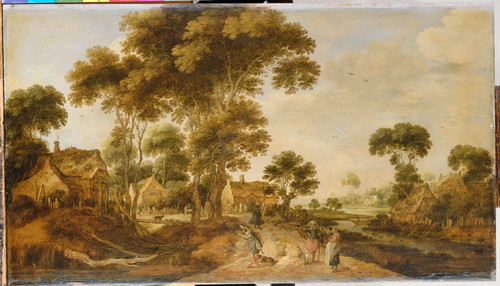 Hondecoeter, Gillis Claesz de Проселочная дорога, 1625, 39,6 cm х 71,8 cm, Дерево, масло