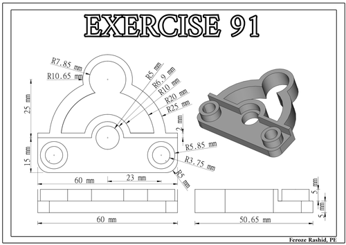 Exercise 91 3D Model in FreeCAD.png