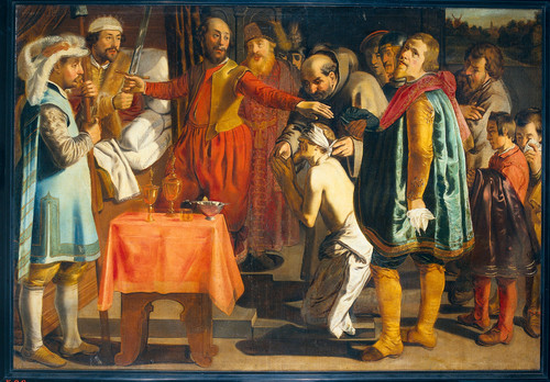 Henrixz, Simon (приписывается) Willem III, граф Голландии, приказывает обезглавить пристава Южной Го