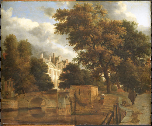 Heyden, Jan van der Каменный мост, 1672, 37 cm х 44,5 cm, Дерево, масло