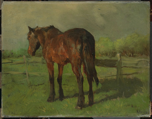 Mauve, Anton Лошадь, 1888, 25,5 cm х 33 cm, Холст, масло