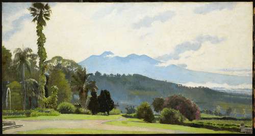 Kleintjes, Jan Чайная плантация на Parakan Salak, 1913, 70 cm х 133 cm, Холст, масло