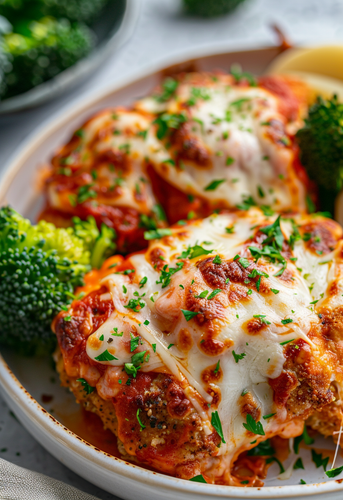 dterox A closeup of an Italian chicken parmesan with lots of 3f591516 b08f 4ff7 8724 7c450558a64b 2.png