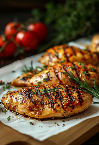 dterox Closeup of grilled chicken on white paper with fresh h 68996377 a0e8 4a00 88fd a28d380407cd 0.png